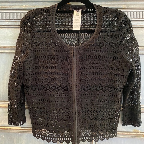 Isabel Marant black crochet jacket/cardigan size 3 - Picture 1 of 5